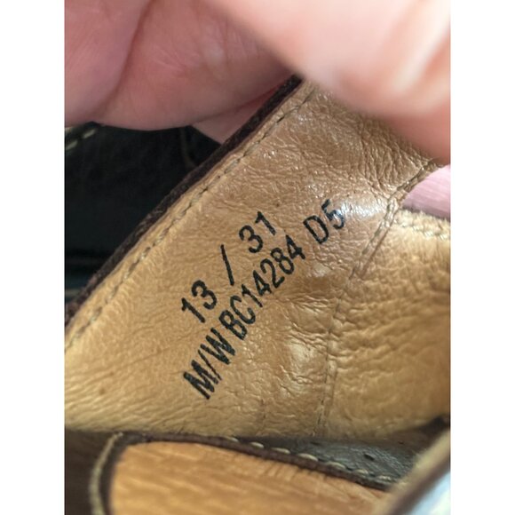 Born Girls Brown Leather Mary Jane Clogs Adjustable Buckle Strap Comfort - Picture 8 of 14